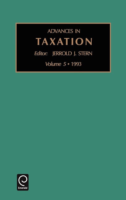Book cover image for Advances in Taxation ISBN: 9781559387507